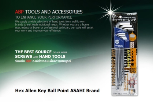 Hex Allen Key Ball Point ASAHI Brand